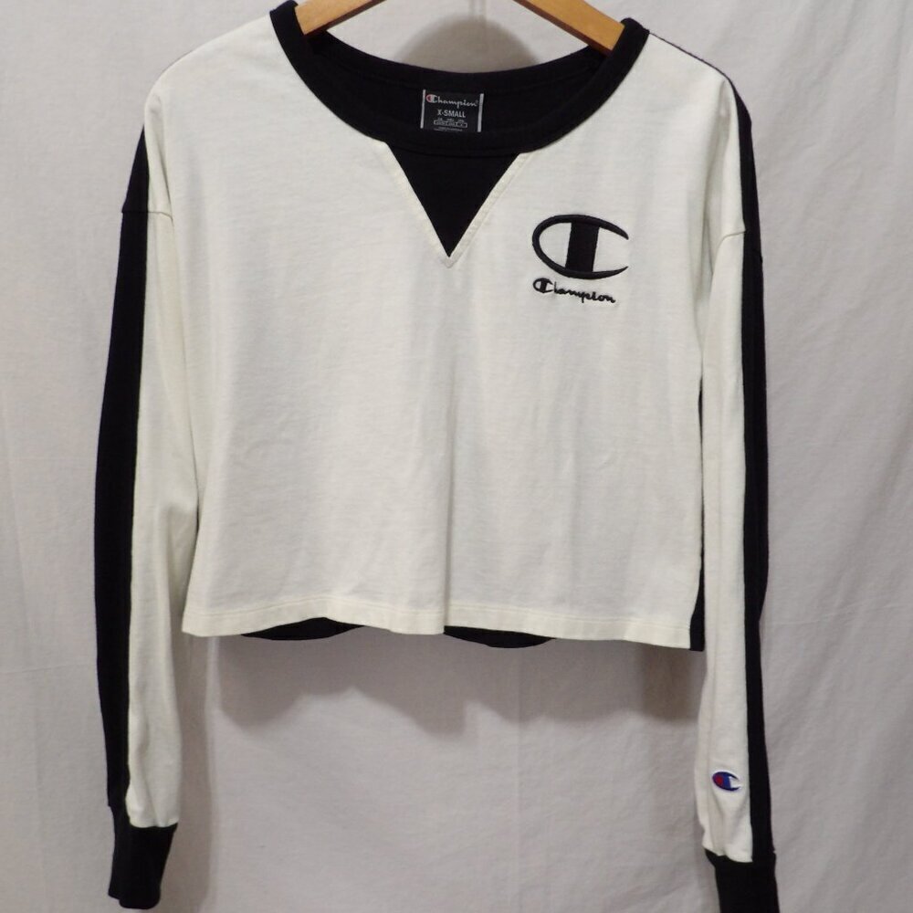 CHAMPION Cropped Long Sleeve Top | XS